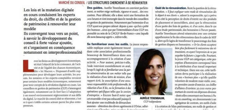 Serenitys Patrimoine dans la presse : témoignage Aurélie Yiflach