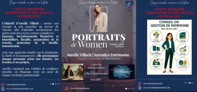 Portrait d'Aurélie Yiflach pour le média Women United for Peace